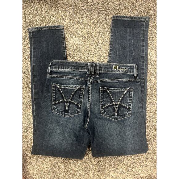 Kut From The cloth Catherine Boyfriend Dark Wash Pocket Womens Jeans Sz 2 - Picture 3 of 3